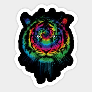 Tiger tie dye Sticker